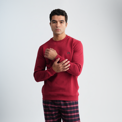 Men's Red Pajama Set-MPJL198