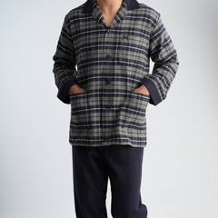 Navy*Grey Pajama Set-MPJLC127