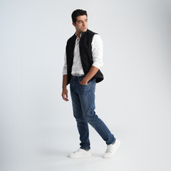 Men's Blue Denim Jeans-MPT197