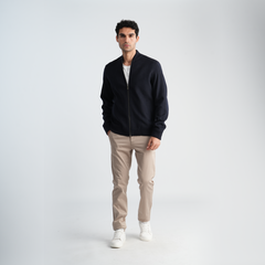 Men's Navy Jacket-MJKF-31