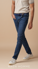 Men's Navy Jeans-MPT204