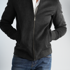 Men's Grey Jacket-MJKF-31