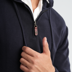 Men's Navy Hoodie-MPLFSH-28