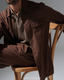 Brown Summer Linen Suit