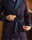 Navy Checks Men Robe