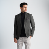 Dark Grey Wool Blazer-MJKC418