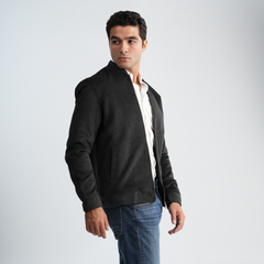 Men's Grey Jacket-MJKF-31