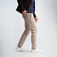 Men's Gabardine Beige Pants-MPT198
