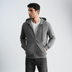 Men's Grey Hoodie-MSW-70
