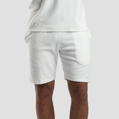 Men's Off-White Towel Short-MSRB-02 - Naga Homme