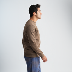 Men's Brown Pajama Set-MPJL177