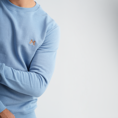 Soft Blue Pajama Set-MPJL178