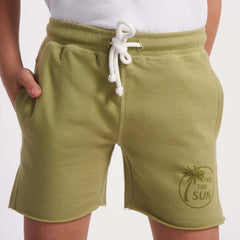 Boys Knitted short w/ into the sun print(32) - nagahomme