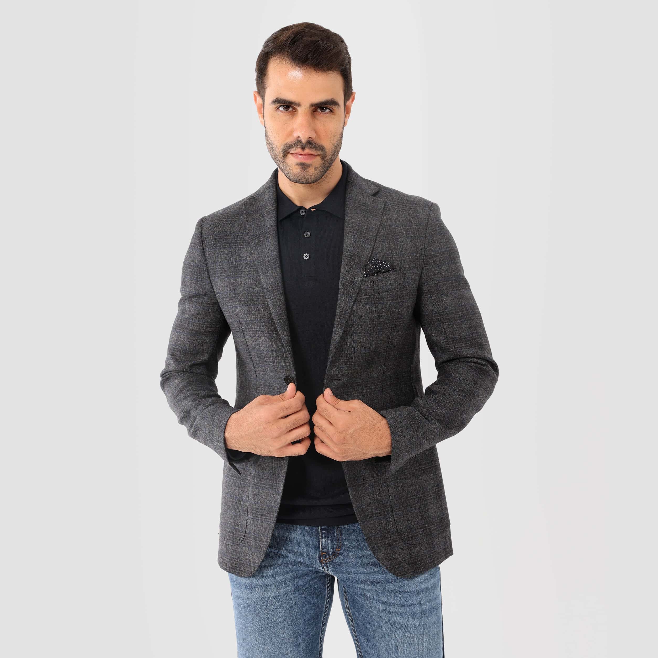 Charcoal Chanee Blazer Jacket(346) - nagahomme