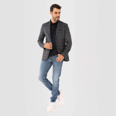 Charcoal Chanee Blazer Jacket(346) - nagahomme