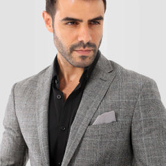 Black*Grey Blazer Jacket(363) - nagahomme