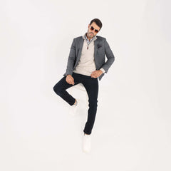 Charcoal chanee Blazer Jacket(395) - nagahomme