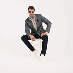 Charcoal chanee Blazer Jacket(395) - nagahomme