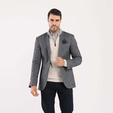 Charcoal chanee Blazer Jacket(395) - nagahomme