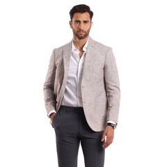 Beige Blazer Jacket - MJKC401 - nagahomme