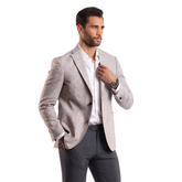 Beige Blazer Jacket - MJKC401 - nagahomme