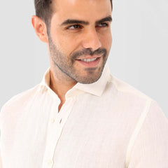 Off White Linen Shirt(995) - nagahomme