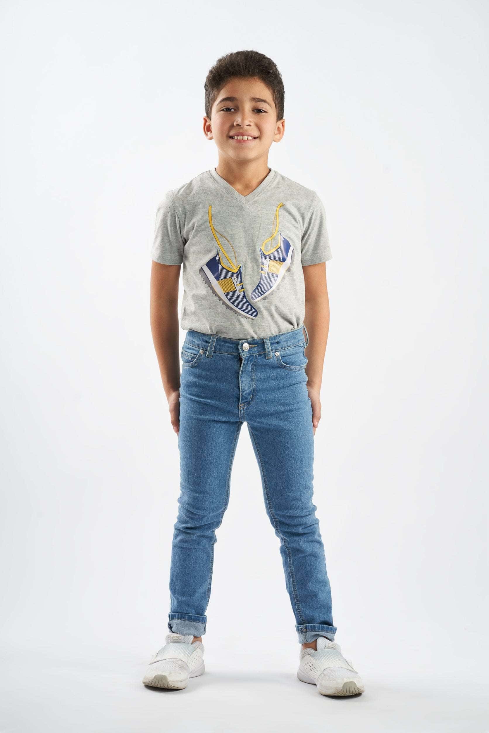 Boys five pocket denim pants(03)