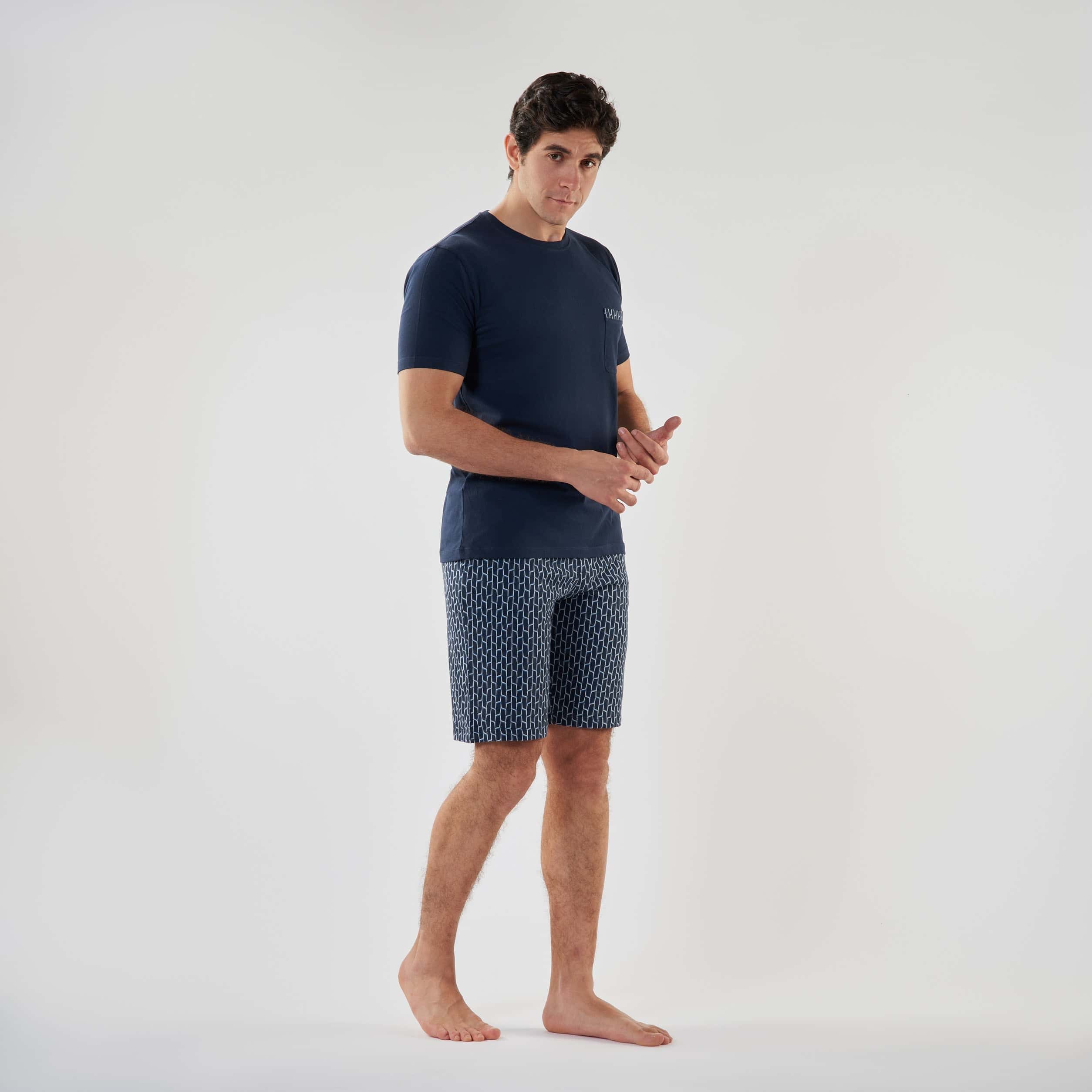 Men’s V-Neck Short Pajamas -
MPJS-48S - nagahomme