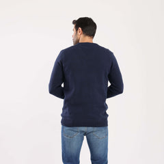 Navy V-Neck Pullover(13) - nagahomme