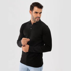 Black Pullover Basic Long Sleeve - MPLBSC-86 - nagahomme