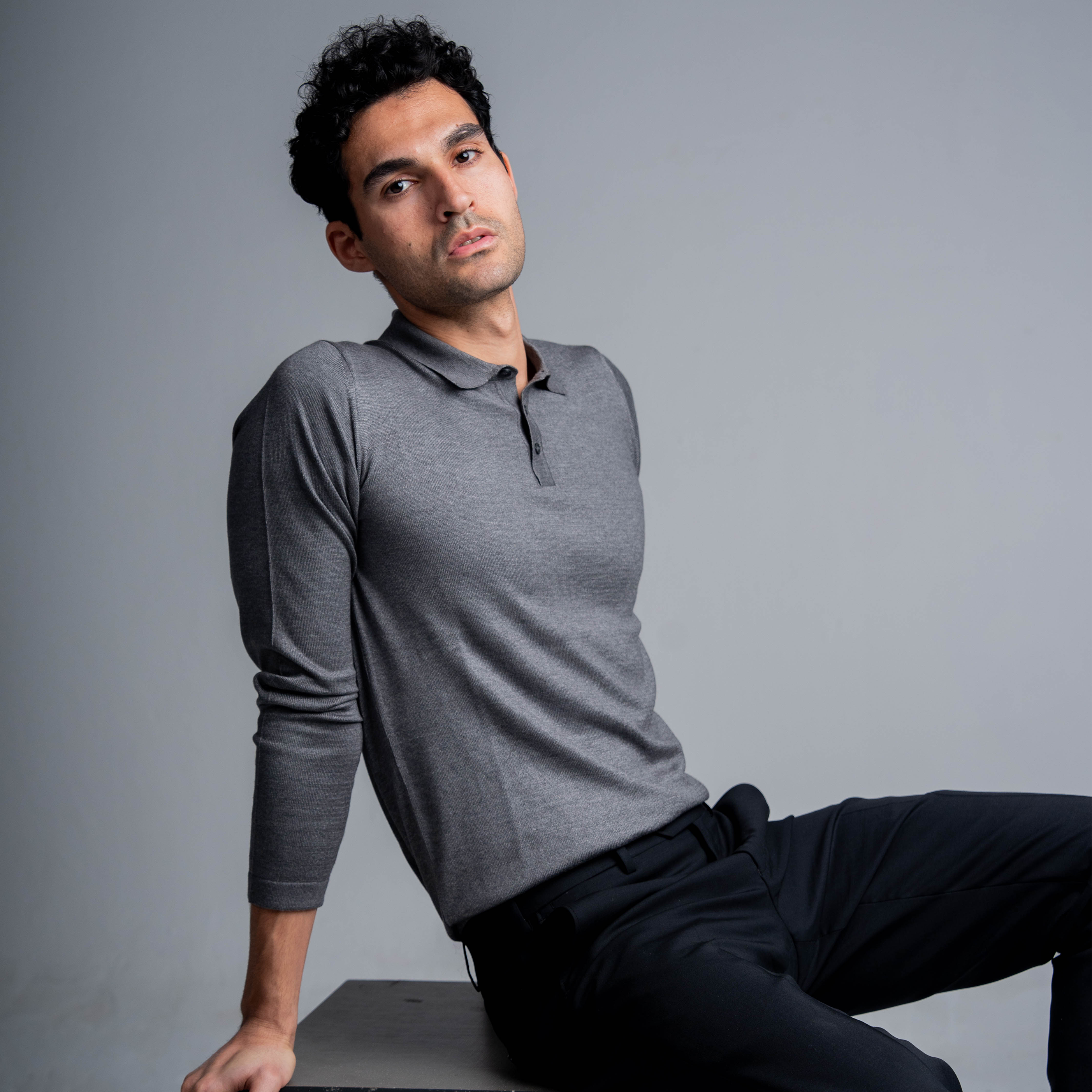 Grey Pullover Basic Long Sleeve - MPLBSC-86 - nagahomme