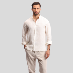 Off White Linen shirt(597) - nagahomme