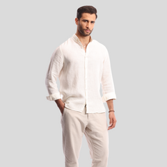 Off White Linen shirt(597) - nagahomme