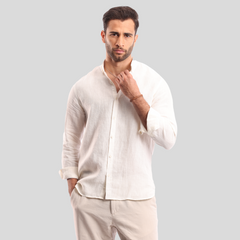 Off White Linen shirt(597) - nagahomme