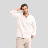 Off White Linen shirt(597) - nagahomme