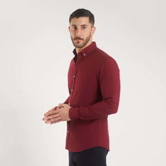 Dark Red Cotton Shirt(782 N) - nagahomme