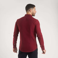 Dark Red Cotton Shirt(782 N) - nagahomme