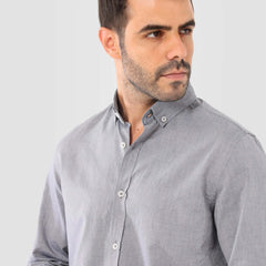 Grey Linen Shirt(996) - nagahomme