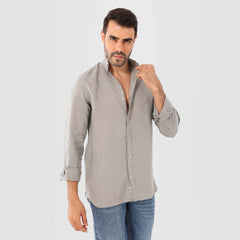 Beige Linen Shirt(996) - nagahomme