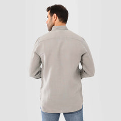 Beige Linen Shirt(996) - nagahomme