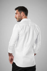 White Linen Shirt(597) - Naga Homme