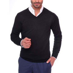 Black V-Neck Pullover(05) - nagahomme