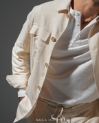 Off White Summer Linen Suit