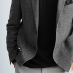 Grey Texture Blazer-MJKC419