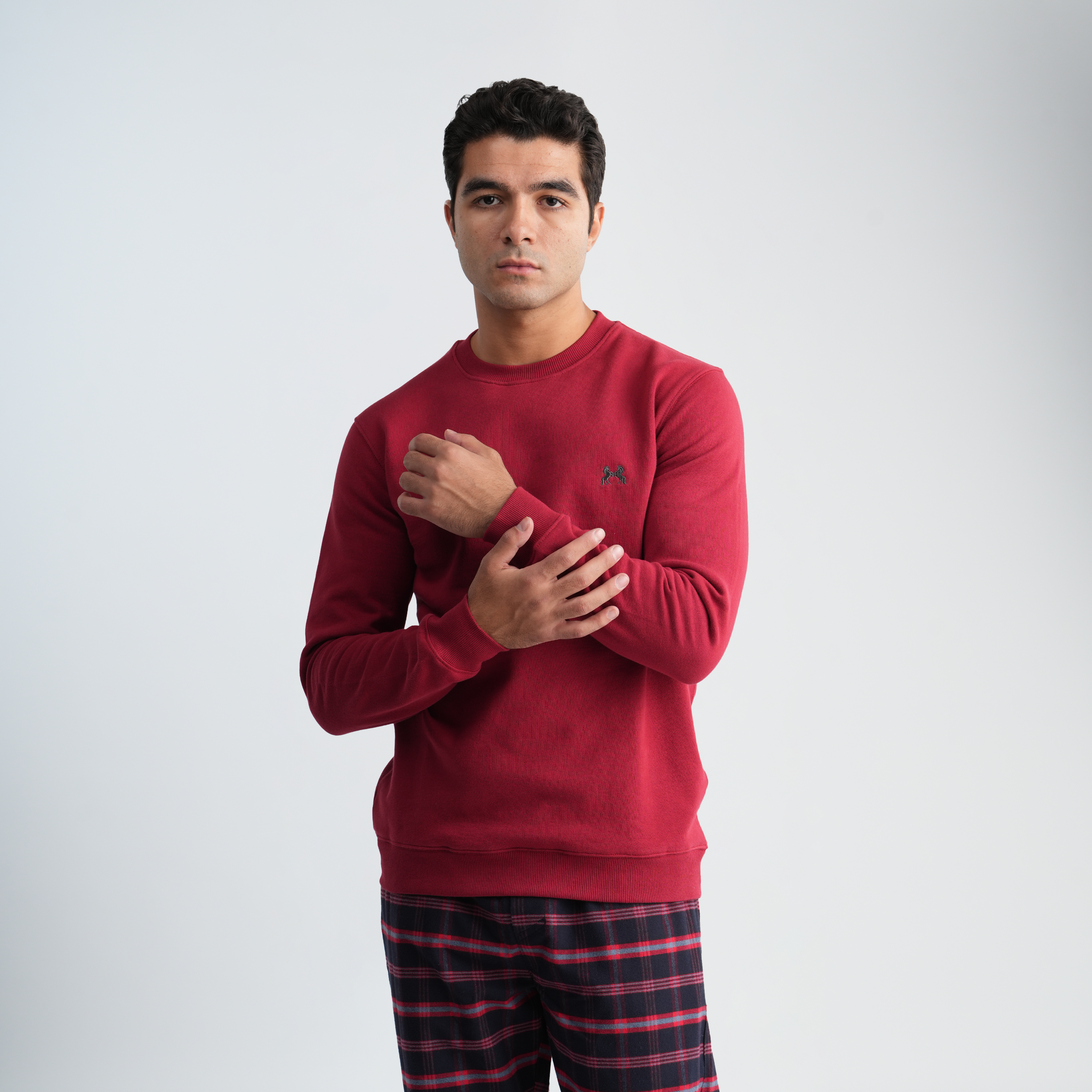Men's Red Pajama Set-MPJL198