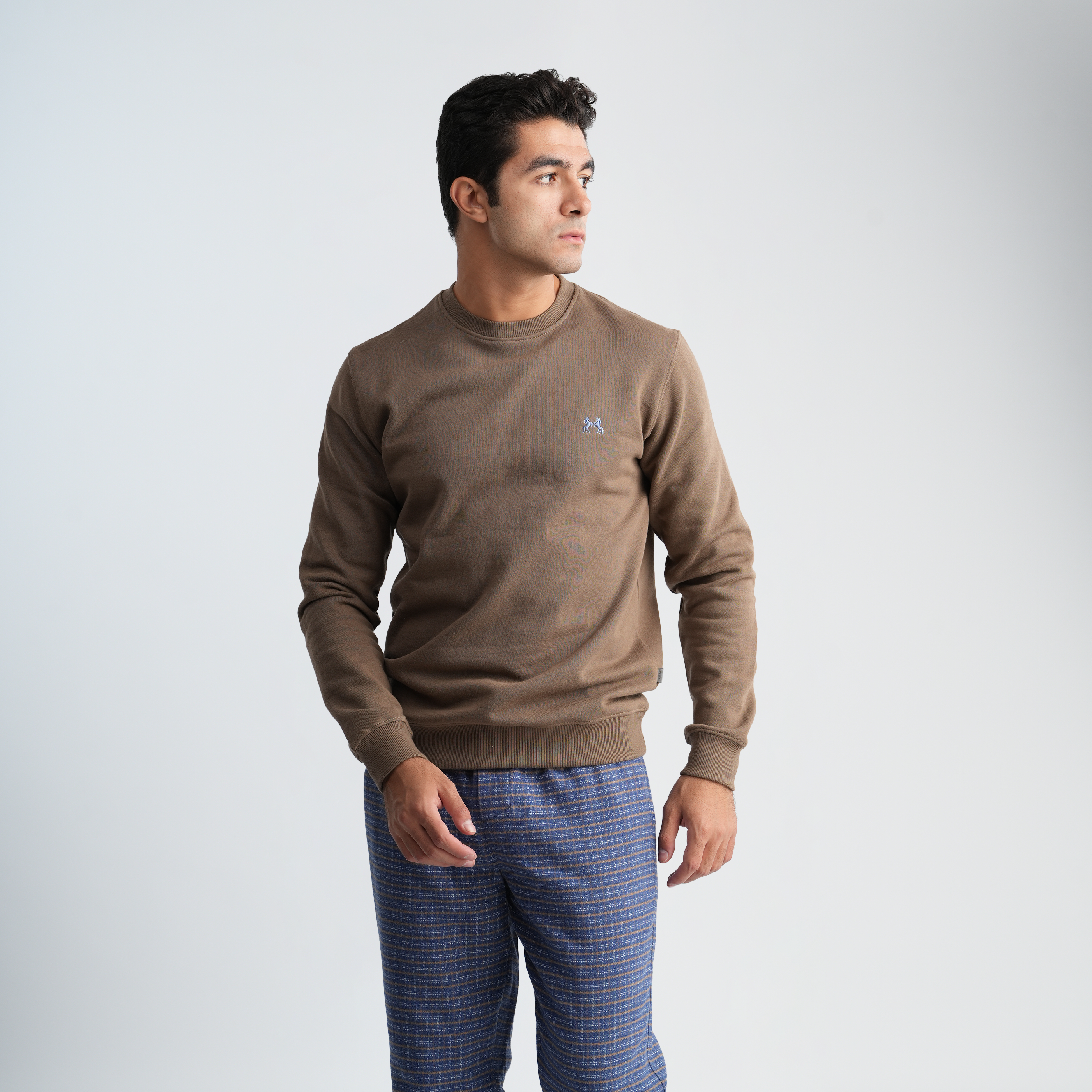 Men's Brown Pajama Set-MPJL177