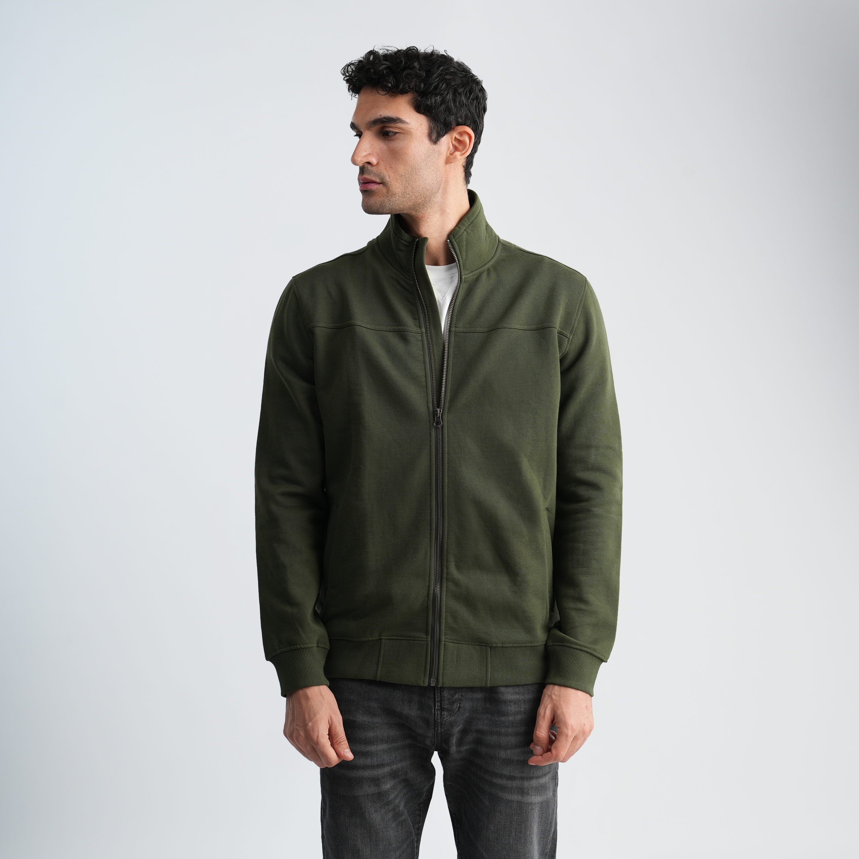 Men's Olive Sweatshirt-MSW-55