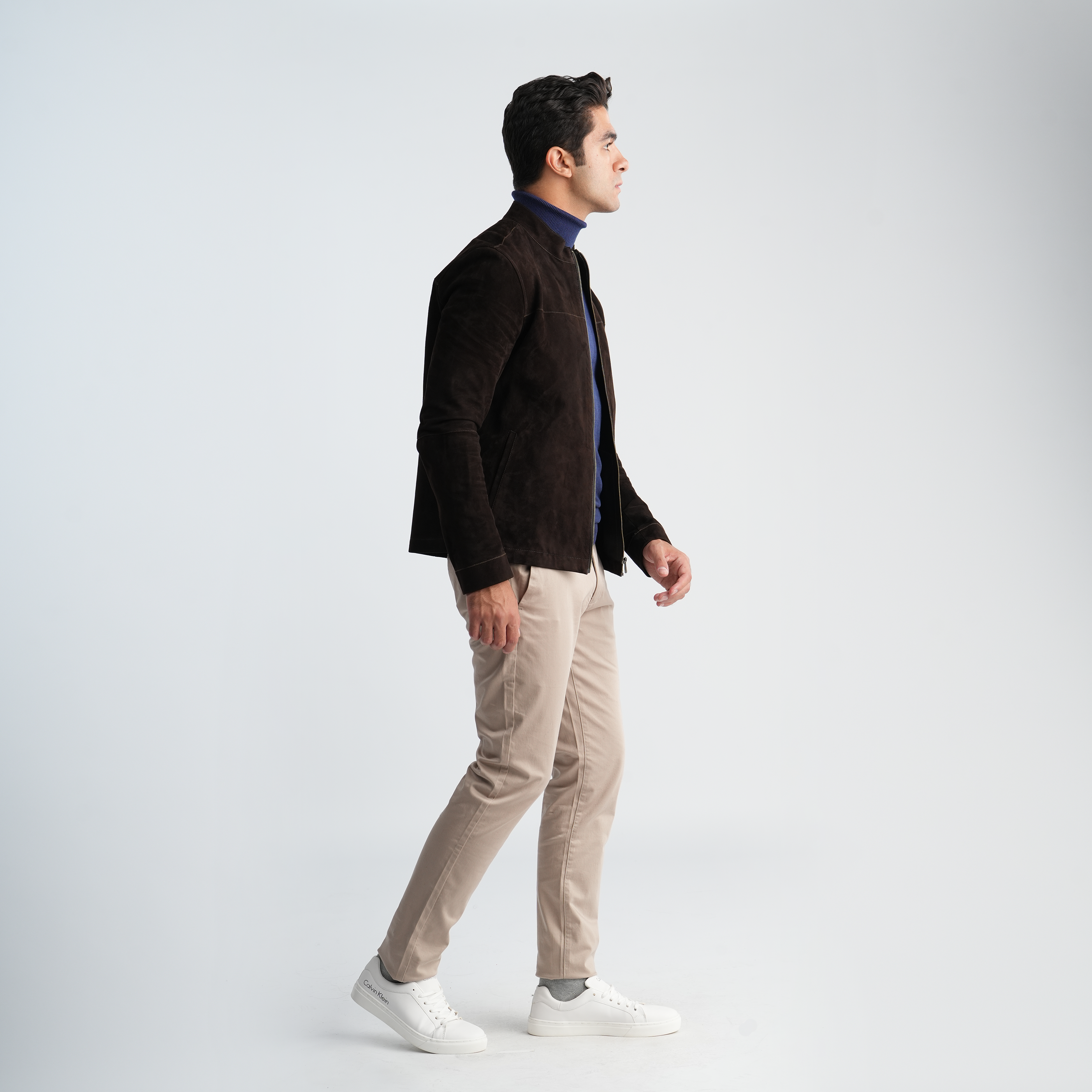 Men's Brown Jacket-MLJ-47
