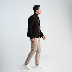 Men's Brown Jacket-MLJ-47