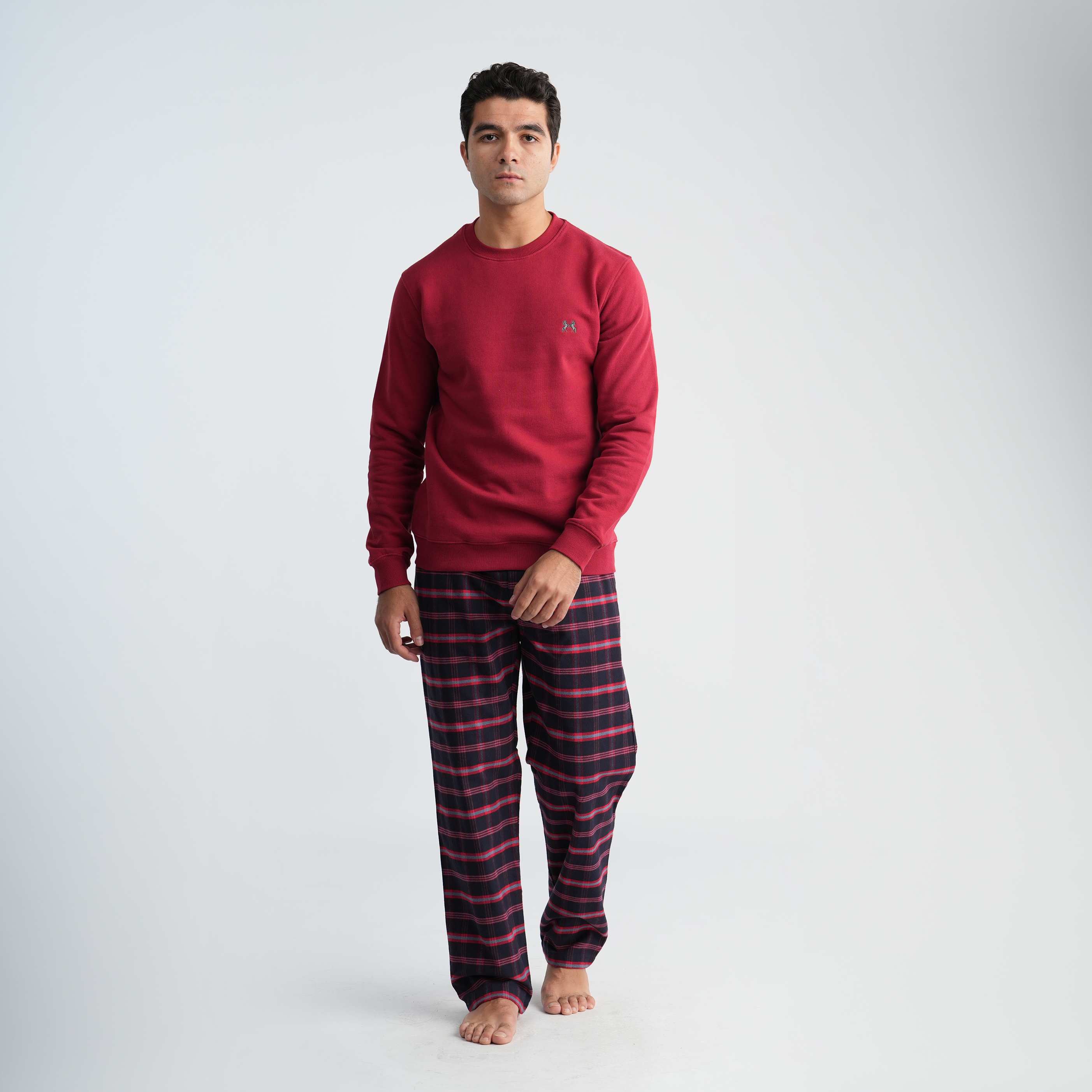 Men's Red Pajama Set-MPJL198 Main image